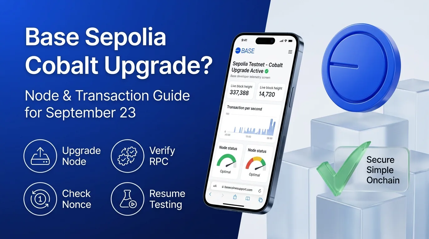 Base Sepolia Cobalt Upgrade September 23: Node and Transaction Guide