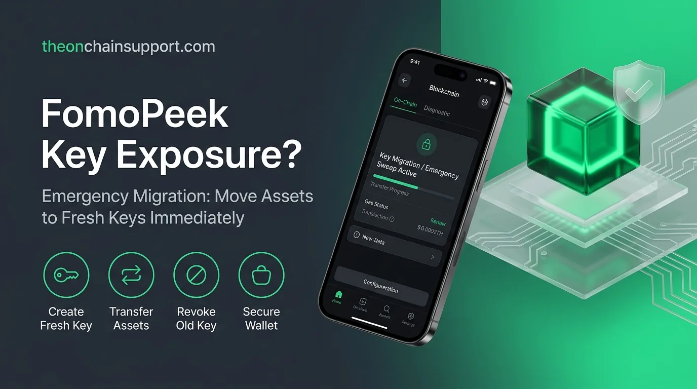 FomoPeek iOS Wallet Key Exposure: Move Funds to Fresh Keys